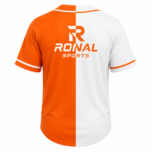 Vente en gros de maillots de baseball et de softball respirants 100% polyester, nouveau design, haute qualité, manches courtes pour hommes à prix avantageux - Product Image 2