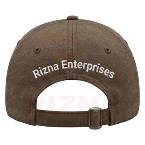 หมวกเบสบอล RIZNA ENTERPRISES OEM แบบสั่งทำได้สำหรับทุกเพศ ผลิตจากผ้าฝ้าย 100% คุณภาพสูง ปักโลโก้ 3 มิติ 6 แผง พิมพ์ลายจุดสไตล์กอล์ฟ ล้างสีแบบวินเทจ เหมาะสำหรับงานปาร์ตี้ - Product Image 6