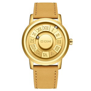 Montre vintage pour homme DOM Design M-1345, mouvement à quartz japonais Y121, alliage de luxe, cuir véritable - Product Image 6