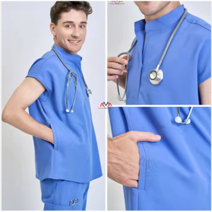 Top + Unisex Medical Scrubs Uniformes de hospital transpirables con diseño de pantalón-Hecho en Vietnam - Product Image 4