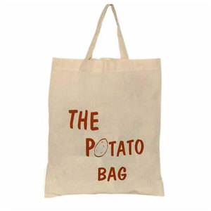 Recyclable Promotional Plain Tote <b>Bag</b> Reusable Cotton Grocery Shopping <b>Bag</b> Eco Friendly Canvas Carry <b>Bag</b> for Daily Shopping Reta - Product Image 1