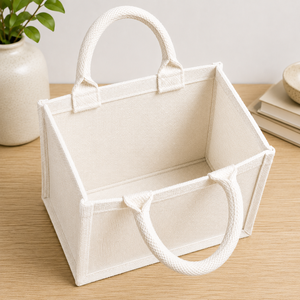 Sac fourre-tout en jute écologique, optez pour le vert, sac cadeau durable - Product Image 5