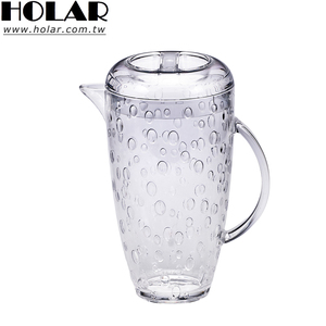 [Holar] Taiwan Made 63oz Large Capacity Bubble Textured Plastic Water Pitcher for Restaurants Weddings Catering - Product Image 1