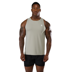 Camiseta sin mangas de titanio para hombre, ajuste muscular, para gimnasio, entrenamiento, fitness, rendimiento deportivo, chaleco deportivo, OEM, al por mayor - Product Image 1