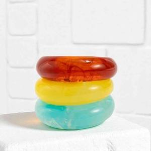 Brazaletes de Resina Hechos a Mano, Accesorios de Moda Premium para Mujer, Diseño Dibujado a Mano, Calidad de Exportación, Venta al Por Mayor - Product Image 2