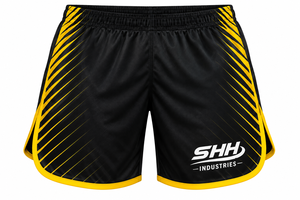 Ensemble d'entraînement personnalisé noir et jaune sublimé de haute qualité pour hommes – T-shirt et short de sport performants à séchage rapide – Uniforme d'équipe pour la gym - Product Image 5