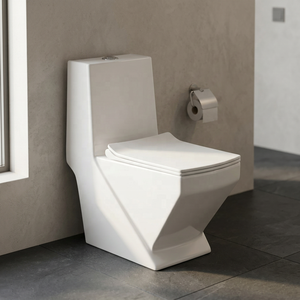 WC monobloc carré à réservoir encastré, économie d'eau, à poser au sol, pour salle de bain, maison, hôtel - Product Image 6