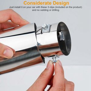 ท่อไอเสียสแตนเลสสตีลอเนกประสงค์สำหรับรถยนต์ส่วนใหญ่ รวมถึงรถยนต์ BYD F3 - Product Image 3