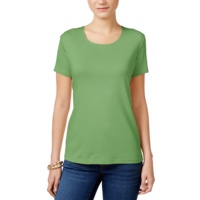 T-shirt Classique Multicolore Formel Écologique pour Femme, Respirant, Col Rond, Manches Courtes, avec Appliques à Carreaux, Vêtements pour Adultes et Filles