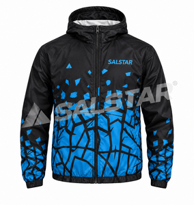 Custom Sublimation Windbreaker <b>Jacket</b> Men <b>Lightweight</b> Hooded Sports <b>Jacket</b> <b>Waterproof</b> Outdoor <b>Running</b> Black <b>Jacket</b> Manufacturer - Product Image 3