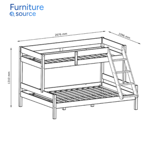 ชุดห้องนอนกรอบรูปไม้สนทำจากไม้ทำจากไม้สำหรับที่อยู่อาศัยของนักเรียนเฟอร์นิเจอร์บ้านโรงแรม - Product Image 3