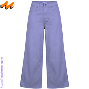 Pantalones vaqueros de mujer de corte holgado y cintura alta con remaches traseros, tela transpirable, informales, para fiesta, verano, 100% algodón, poliéster y elastano, 9.29 oz - Product Image 1