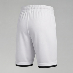 Pantalones Cortos Deportivos de Cintura Media con Bolsillos, Tejido Transpirable 100% Algodón, Color Sólido, Logotipo Frontal, Ropa Informal para Entrenamiento, Gran Venta - Product Image 4