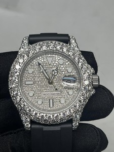 Reloj Mecánico de Lujo Automático con Diamantes Moissanite VVS, Correa de Acero Inoxidable, Esfera de Cristal de Zafiro, Resistencia al Agua de 10 Bares - Product Image 6