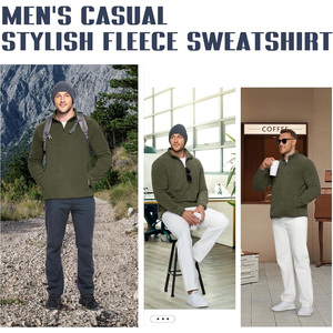 Sweat-shirt homme de haute qualité, personnalisable, respirant, en molleton de coton, streetwear pour le fitness et la mode hivernale - Product Image 6