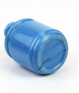 โถหินอ่อนสีน้ำเงินรอยัลทำมือพร้อมฝาปิดสุญญากาศ - ภาชนะหินตกแต่งสำหรับตกแต่งบ้านหรูหราและเก็บเครื่องประดับ - Product Image 4