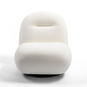 Poltrona Moderna di Lusso Senza Braccioli Stile Minimalista con Schienale Stretto in Velluto Ice Flower per Soggiorno - Product Image 5