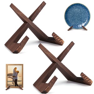 Handcrafted Teak <b>Wood</b> Display Stand 4-Tier <b>Rustic</b> Brown Wholesale - Product Image 3