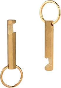 Décapsuleur de bouteille de bière artisanal en laiton avec porte-clés en laiton, finition cuivre vintage - Product Image 5