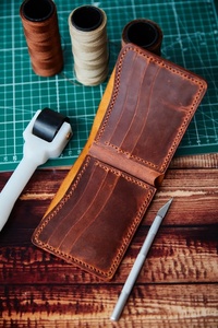 Portefeuille Design en Cuir Véritable Doublure Anti-Magnétique Intégrée Protection de la Vie Privée Fermeture Éclair Hommes Sac à Main LW-0136 - Product Image 4