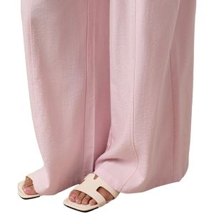 Pantalones Anchos de Pierna Ancha para Mujer, Color Rosa Rubor, Cintura Alta Elástica, Ropa Deportiva Informal, Cómodos y a la Moda - Product Image 3
