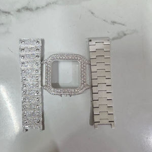 Custom Luxury Moissanite Watch | VVS Iced Out Skeleton | Passes Diamond Tester Wholesale - Product Image 4
