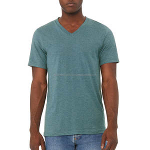 Factory Custom Hombre Under Wear Clothing <b>V</b> <b>Neck</b> 100% Cotton <b>T</b> <b>Shirt</b> for <b>Men</b> - Product Image 4