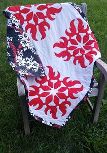 <b>Handmade</b> Designer Multicolor Flower Pattern Work Pure White Hawaiian <b>Quilts</b> 100% Cotton Bed Sheets For Home, Hotel Decor - Product Image 5