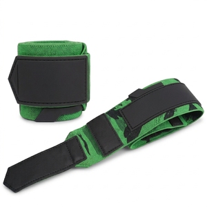 DUTTON SPORTS Bandes de poignet en cuir PU camouflage personnalisées pour la musculation, réglables avec fermeture, soutien unisexe pour les poignets - Product Image 3