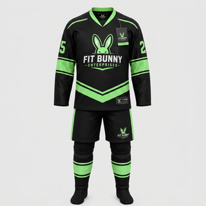 Uniforme de hockey sobre hielo duradero que proporciona excelente transpirabilidad, comodidad y libertad de movimiento durante partidos y entrenamientos intensos. - Product Image 1