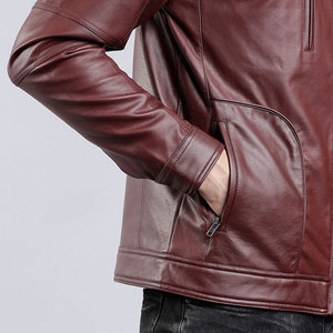 Hot Selling <b>Men</b> Clothing <b>Leather</b> <b>Jacket</b> New Fashion <b>Men</b> <b>Leather</b> <b>Jacket</b> Windproof <b>Leather</b> <b>jacket</b> for <b>mens</b> - Product Image 4