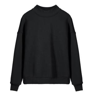 Vente en gros 100% coton de haute qualité mode de rue coupe ajustée longue ligne essentielle col roulé sweat hommes sweats à capuche et sweat-shirts - Product Image 4
