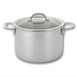 Olla Profesional de Acero Inoxidable, Calentador de Alimentos Premium, Olla de Gran Capacidad con Tapa de Vidrio Templado y Asas Reforzadas - Product Image 1