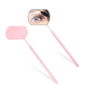 Plastic Multi-Color Professional Double <b>Lighted</b> Eyelash Extension Lash <b>Makeup</b> <b>Mirror</b> Cosmetics Supplier Pocket <b>Mirror</b> - Product Image 1