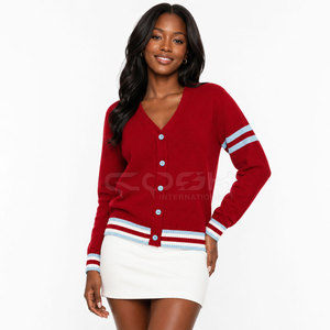 Cardigan en tricot personnalisé pour femmes de la sororité Cosh International, vêtements de créateur, manteau à manches longues, broderie, vêtements d'extérieur - Product Image 3