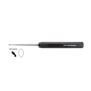 Curettes à long manche en acier inoxydable pour orthopédie, curette osseuse en forme de cuillère, longueur totale 15 pouces, manche de 9 pouces, angle inversé, taille 7 - Product Image 1