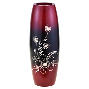 Jarrón de flores de madera de Jodhpur hecho a mano al por mayor |   Macetero Artesanal de Madera - Product Image 3