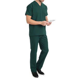 Uniformes de Hospital Unisex de Talla Regular Personalizados para la Temporada de Verano, Conjuntos de Uniformes Médicos de Primera Calidad para Farmacias, Spandex/Poliéster - Product Image 3