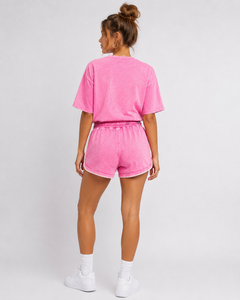 Ensembles d'été pour femmes, tenue tendance en deux pièces assorties avec un haut respirant et un short pour un usage quotidien décontracté et les vacances - Product Image 6