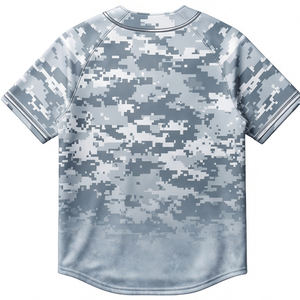 Maillot de baseball professionnel camouflage numérique à séchage rapide, vêtements de sport streetwear, tenue d'équipe MALUZA INDUSTRIES - Product Image 3
