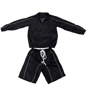 Chándal de hombre con cremallera y logotipo bordado personalizado, conjunto reflectante de nailon extragrande para correr, chándal cortavientos - Product Image 1