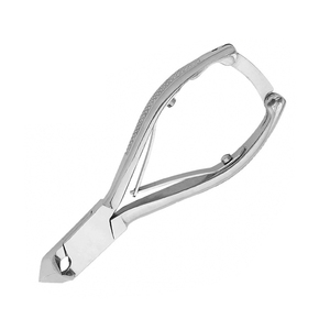 Moon Shape Curved Ingrown Toe Finger Nails Cutter Polish Finish Stainless Steel Podiatry Cutters Pedicure Pliers With Back <b>Lock</b> - Product Image 6