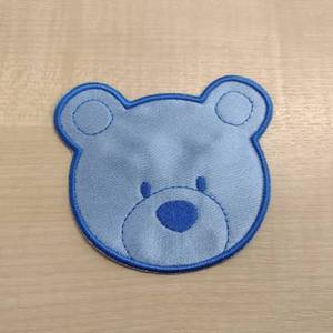 Brown Bear Head Embroidered Patch <b>Sew</b>-On Applique Handmade Iron On Badge Irregular Shape Cloth Decoration - Product Image 5