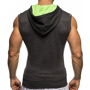 Sudadera sin Mangas Personalizada para Hombre, Otoño 2026, 100% Algodón, Felpa Transpirable de Secado Rápido, para Entrenamiento de Baloncesto, Alta Calidad - Product Image 2
