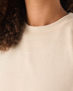 Camisetas Cortas de Diseño Casual al por Mayor, de Media Manga y Hombros Caídos, Lisas, con Logotipo Personalizado, Tallas Grandes, para Mujer - Product Image 6