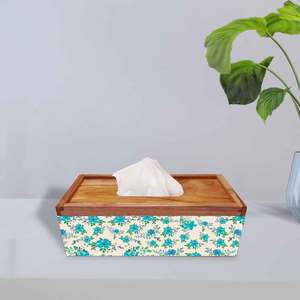 Natural Look Wooden Napkin Holder Sustainable Crafted Durable Reusable Table <b>Tissue</b> <b>Box</b> 153 - Product Image 4