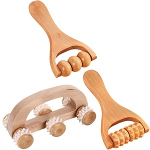 Masajeador facial de madera hecho a mano en India, herramienta de masaje ayurvédico para la belleza, para relajación de rostro, cuello y cuerpo a precio de mayorista. - Product Image 5