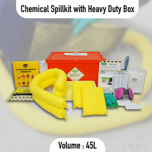 Chemical Spill Response Kit 45L Absorbent Spill Control Set for Industrial Laboratory Maintenance - Product Image 2