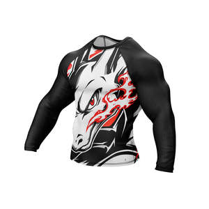 Rashguard pour homme à séchage rapide imprimé par sublimation 2026 avec logo personnalisé pour entraînement MMA, NO-GI, Grappling, Jiu Jitsu, BJJ - Product Image 2
