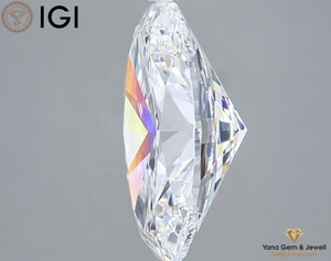 Diamant ovale de 5,00 carats, pureté éclatante, cultivé en laboratoire CVD, certifié IGI, couleur D, clarté VVS2, pour la création de bijoux - Product Image 3